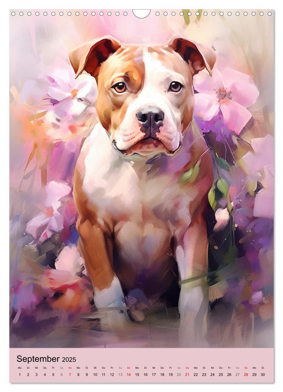 Bild: 9783435867073 | Pit Bull Aquarelle. Illustrationen von tollen Hunden (Wandkalender...