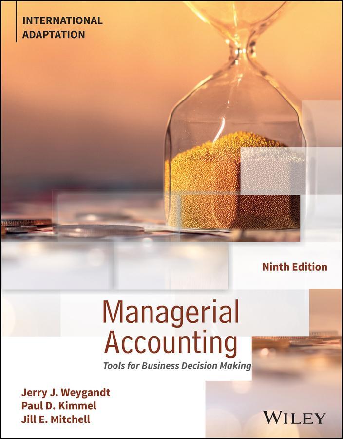 Cover: 9781394225323 | Managerial Accounting | Jerry J. Weygandt (u. a.) | Taschenbuch | 2023