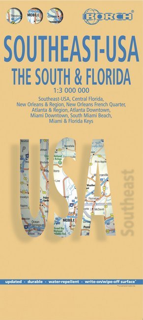 Cover: 9783866093225 | USA Southeast - The South &amp; Florida, Borch Map | (Land-)Karte | 2 S.