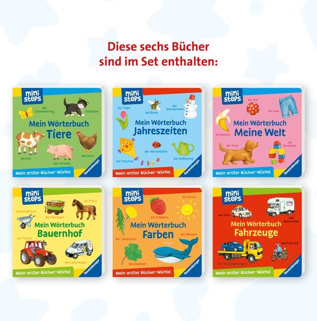 Bild: 9783473317714 | ministeps: Mein erster Bücher-Würfel: Meine ersten Wörter (Bücher-Set)