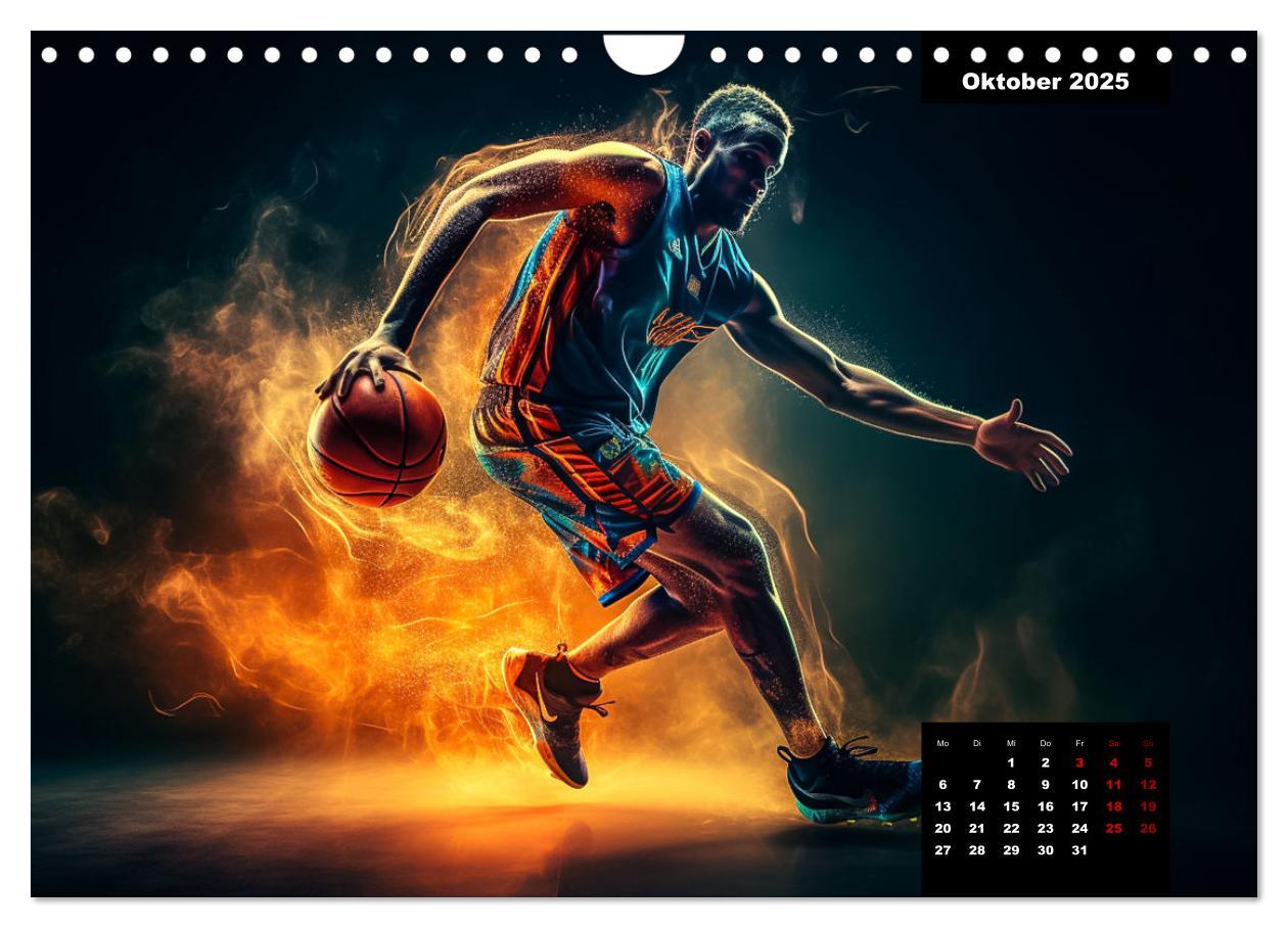 Bild: 9783383866999 | Faszination Basketball (Wandkalender 2025 DIN A4 quer), CALVENDO...