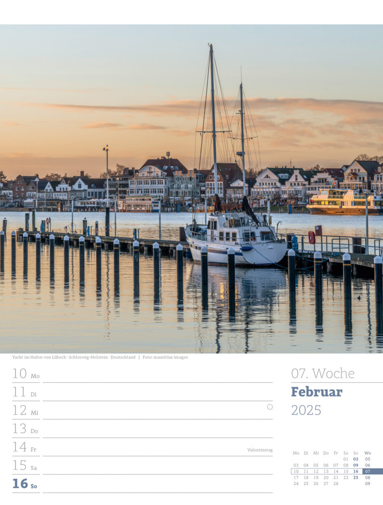 Bild: 9783838435039 | Am Meer - Wochenplaner Kalender 2025 | Ackermann Kunstverlag | 56 S.