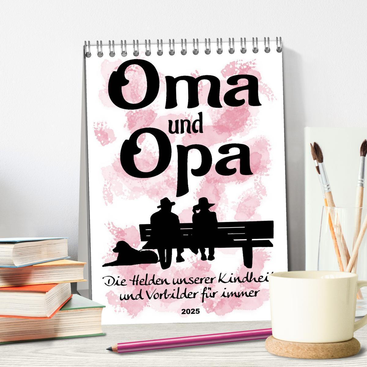 Bild: 9783435937967 | Oma und Opa, die Helden unserer Kindheit (Tischkalender 2025 DIN A5...