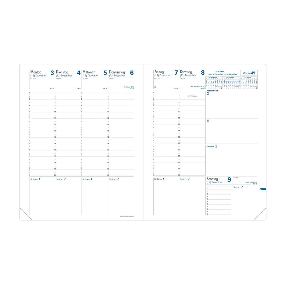 Bild: 3371010489046 | Trinote VZ Soho rot | Terminkalender Tischformat | Kalender | Deutsch