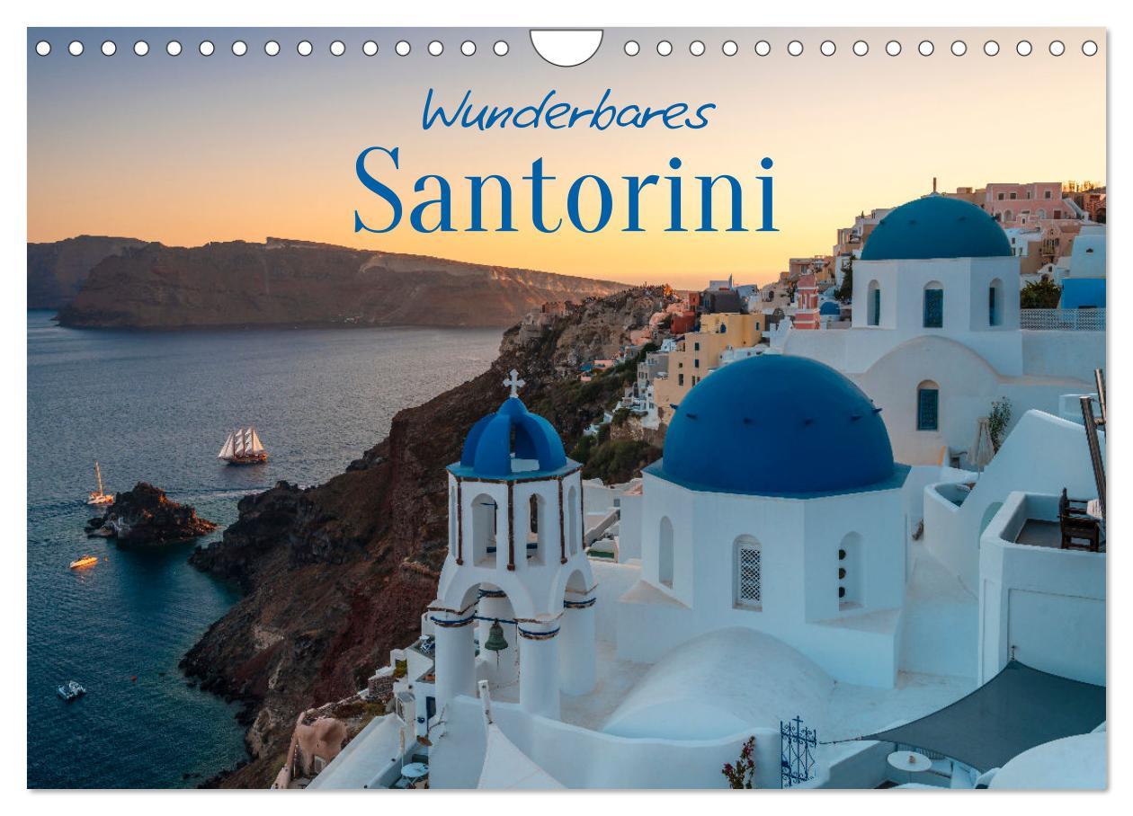 Cover: 9783383951268 | Wunderbares Santorini - Matteo Colombo (Wandkalender 2025 DIN A4...