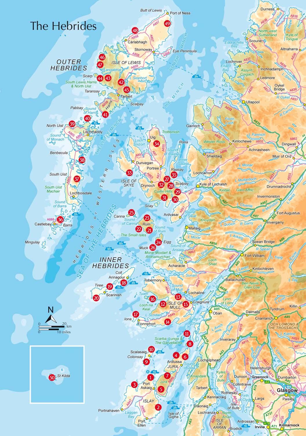 Bild: 9781852847050 | The Hebrides | 50 Walking and Backpacking Routes | Peter Edwards