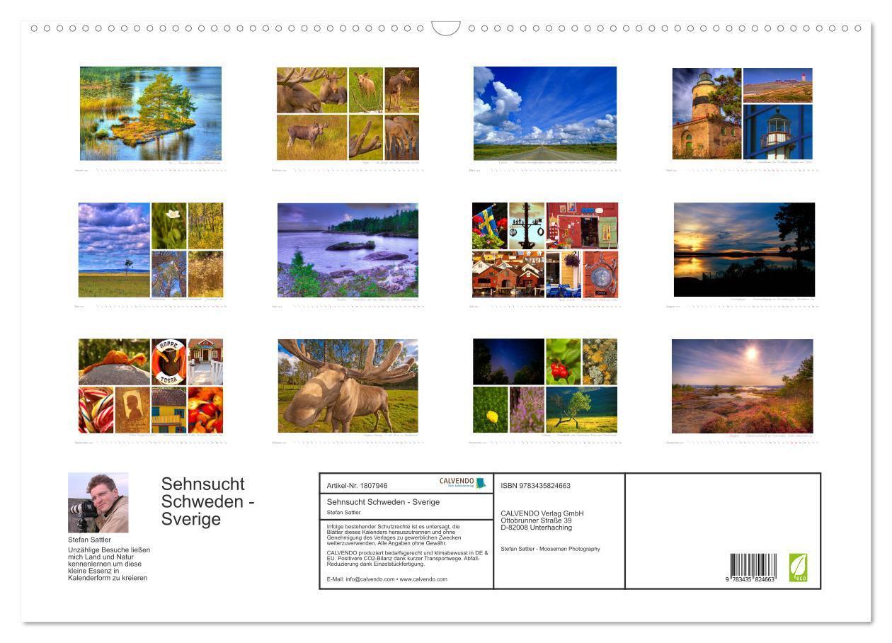 Bild: 9783435824663 | Sehnsucht Schweden - Sverige (Wandkalender 2025 DIN A2 quer),...