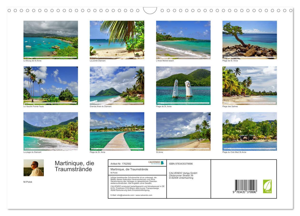 Bild: 9783435379996 | Martinique, die Traumstrände (Wandkalender 2025 DIN A3 quer),...