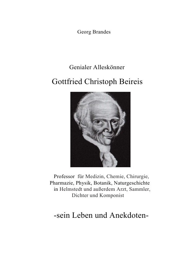 Cover: 9783737523691 | Gottfried Christoph Beireis | Georg Brandes | Taschenbuch | 108 S.