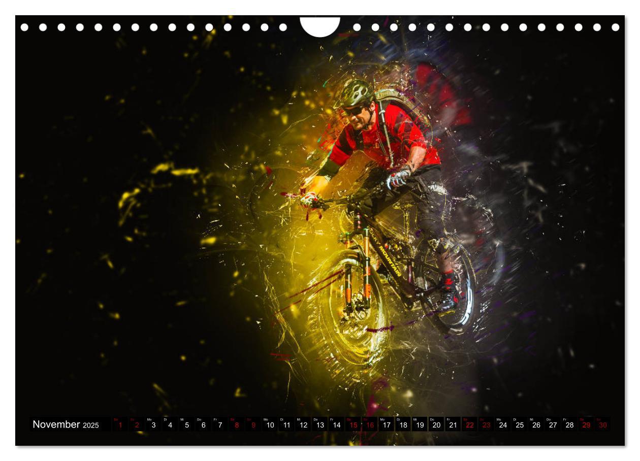 Bild: 9783435432905 | Downhill Explosion (Wandkalender 2025 DIN A4 quer), CALVENDO...