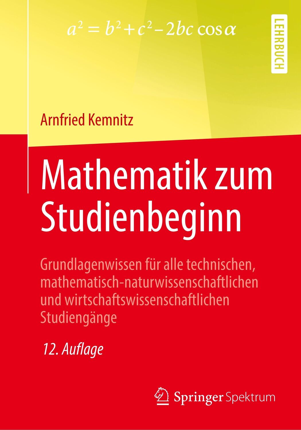 Cover: 9783658266035 | Mathematik zum Studienbeginn | Arnfried Kemnitz | Taschenbuch | XXIV