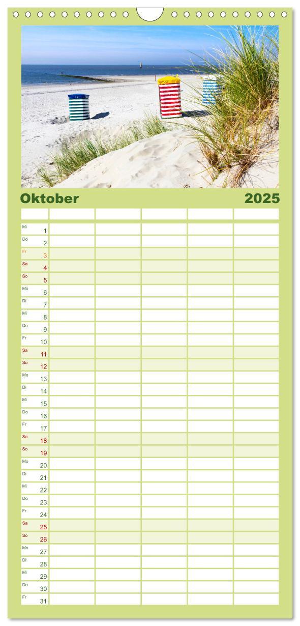 Bild: 9783457126424 | Familienplaner 2025 - Nordsee - Traum mit 5 Spalten (Wandkalender,...