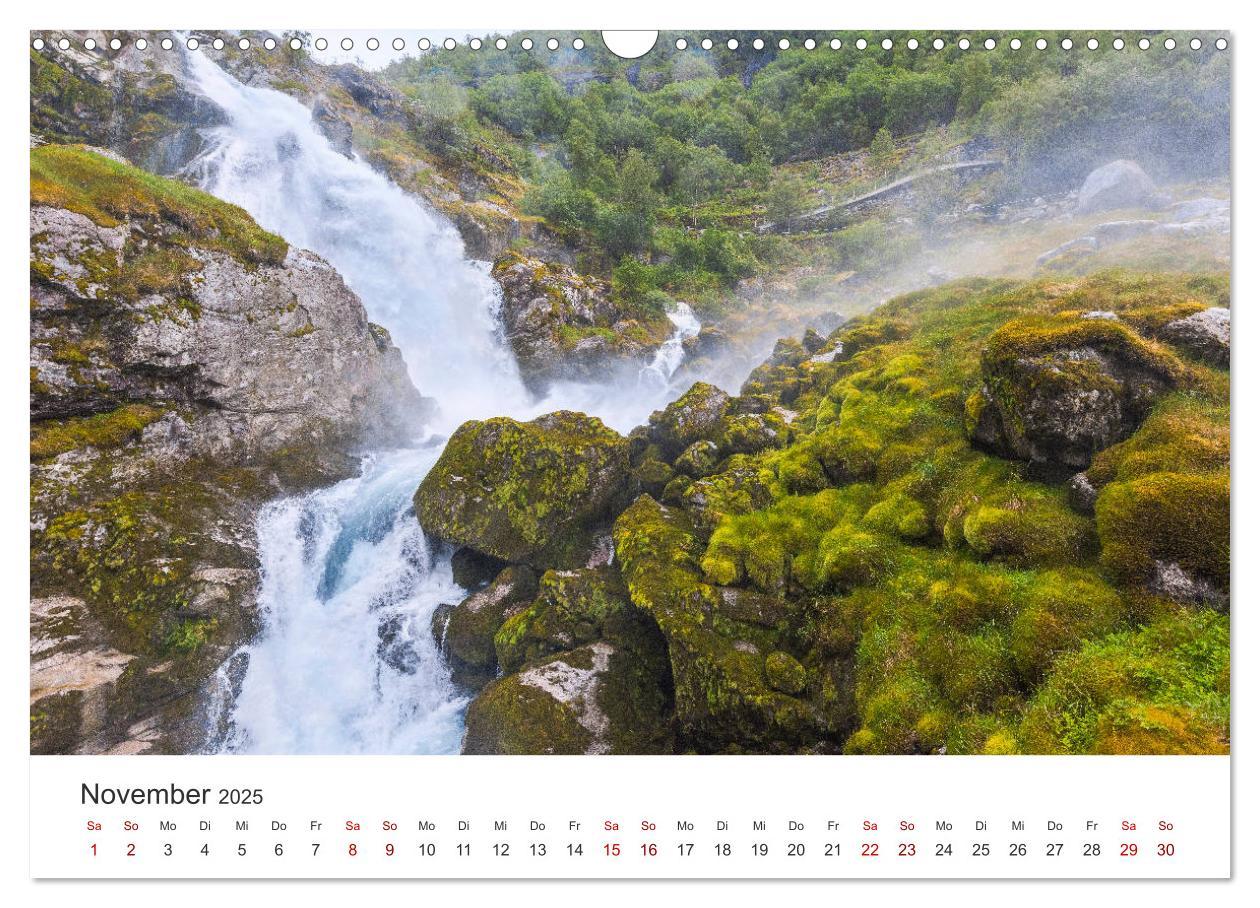 Bild: 9783435278855 | Wasserfälle in Norwegen (Wandkalender 2025 DIN A3 quer), CALVENDO...