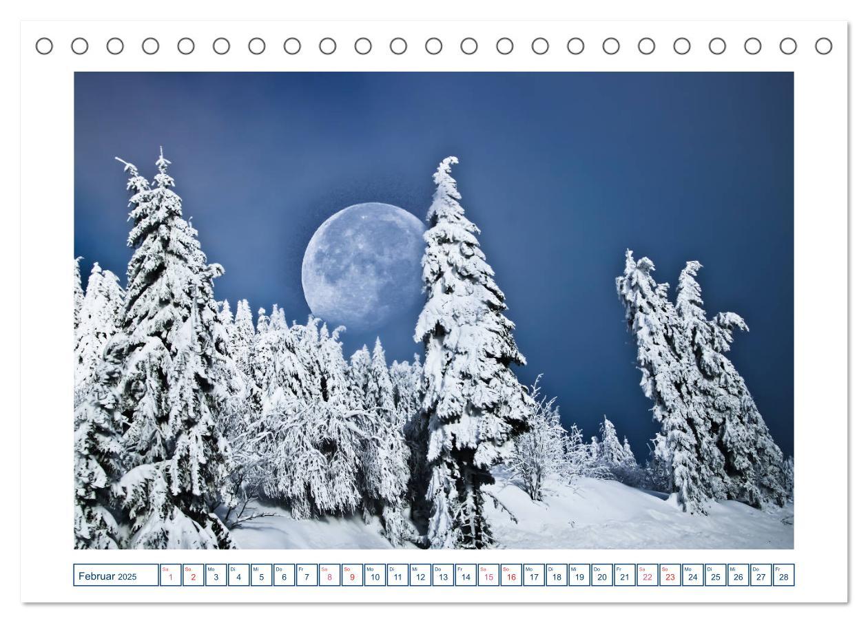 Bild: 9783435186785 | MoonMania (Tischkalender 2025 DIN A5 quer), CALVENDO Monatskalender