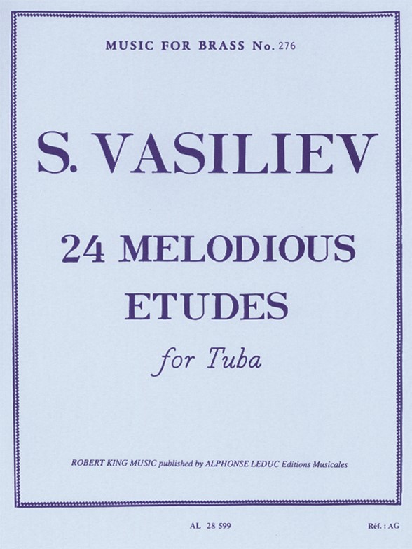 Cover: 9790046285998 | 24 Melodious Etudes | for Tuba | Vasiliev | Buch | Alphonse Leduc