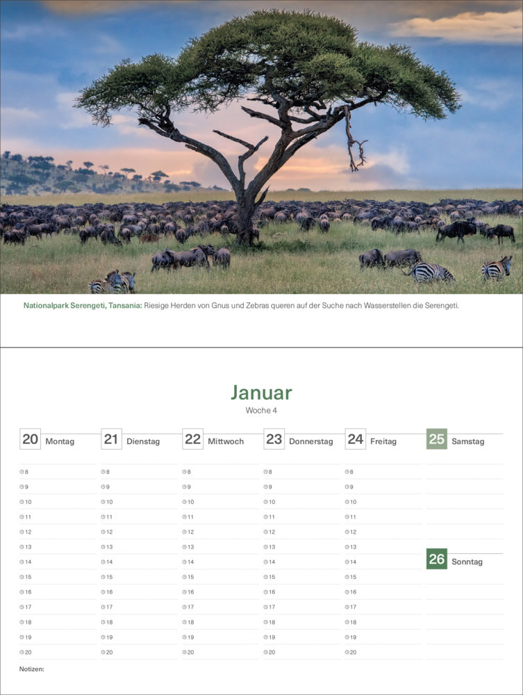 Bild: 9783965913714 | Das Naturerbe der Welt - KUNTH Tischkalender 2025 | Kalender | 54 S.