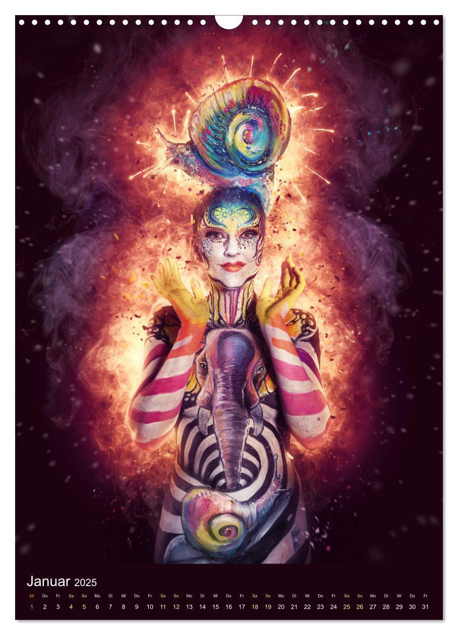 Bild: 9783435933563 | Bodypainting Adventures (Wandkalender 2025 DIN A3 hoch), CALVENDO...