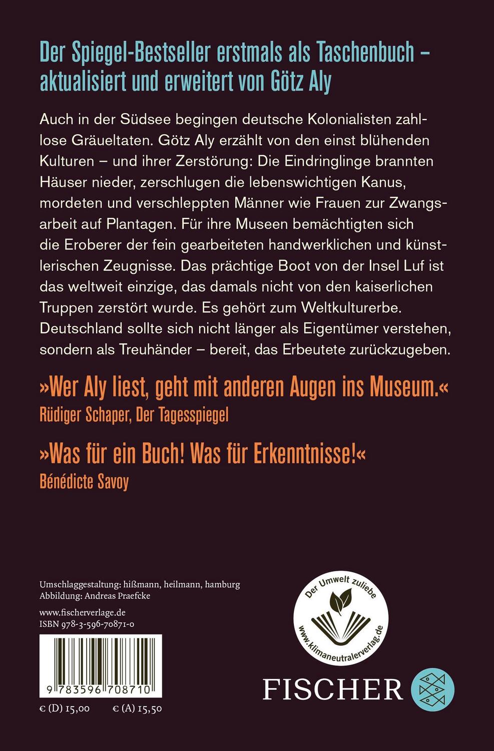 Rückseite: 9783596708710 | Das Prachtboot | Götz Aly | Taschenbuch | 236 S. | Deutsch | 2023