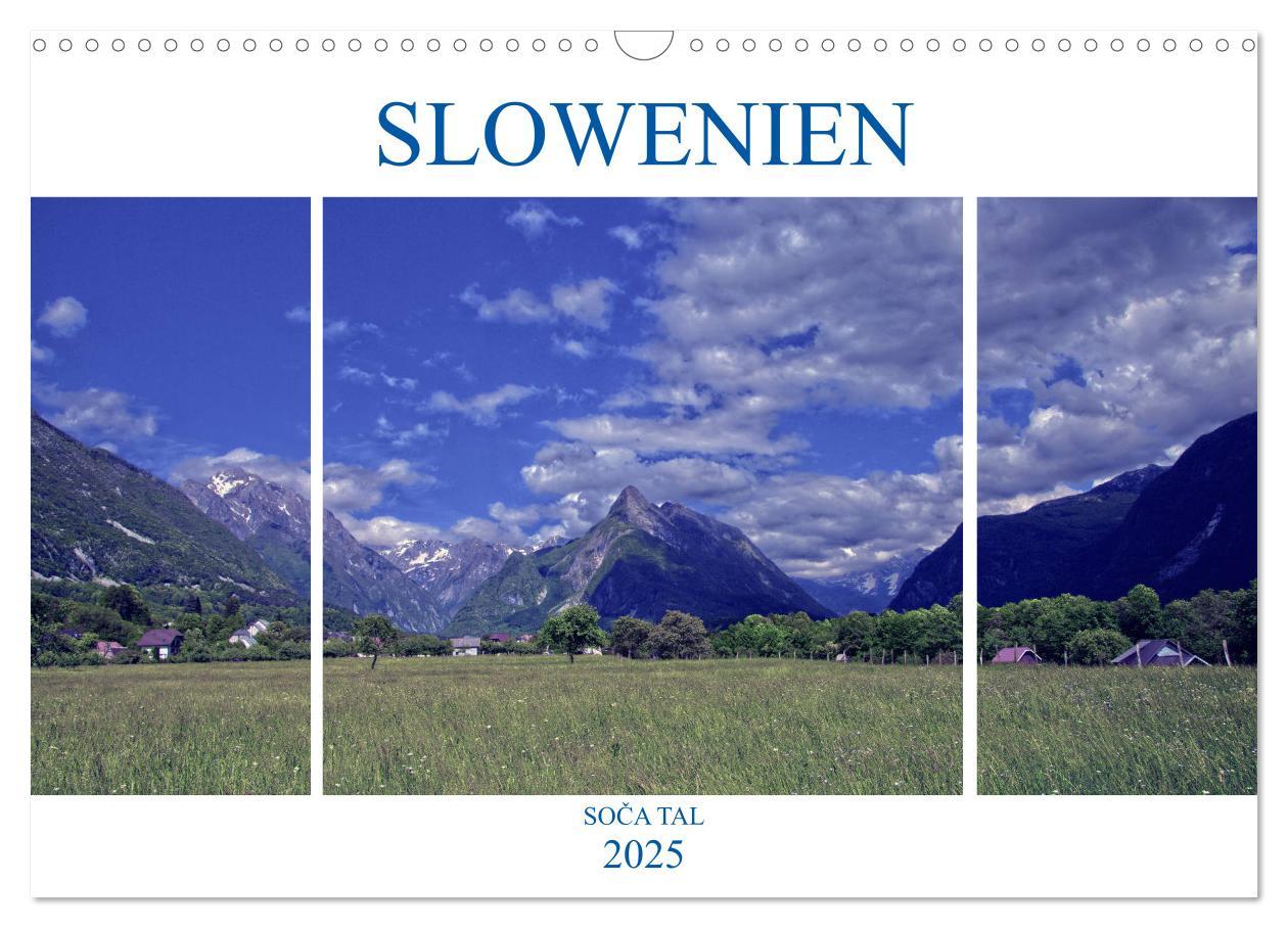 Cover: 9783435439737 | Slowenien - Soca Tal (Wandkalender 2025 DIN A3 quer), CALVENDO...