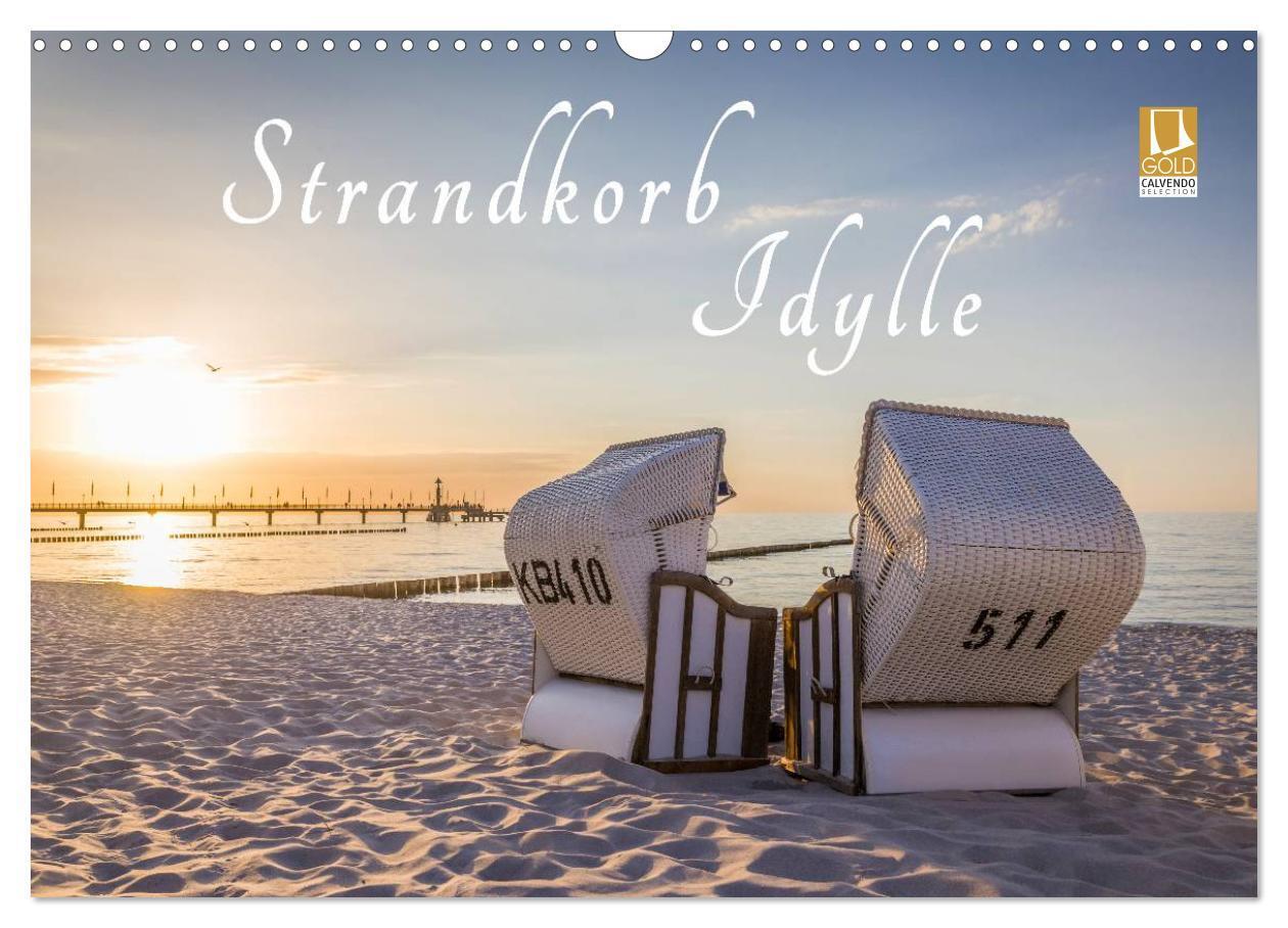 Cover: 9783435571703 | Strandkorb Idylle (Wandkalender 2025 DIN A3 quer), CALVENDO...