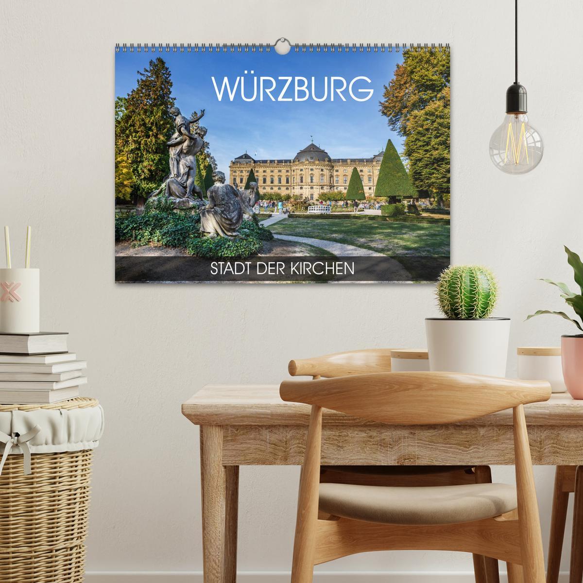 Bild: 9783435225132 | Würzburg - Stadt der Kirchen (Wandkalender 2025 DIN A3 quer),...