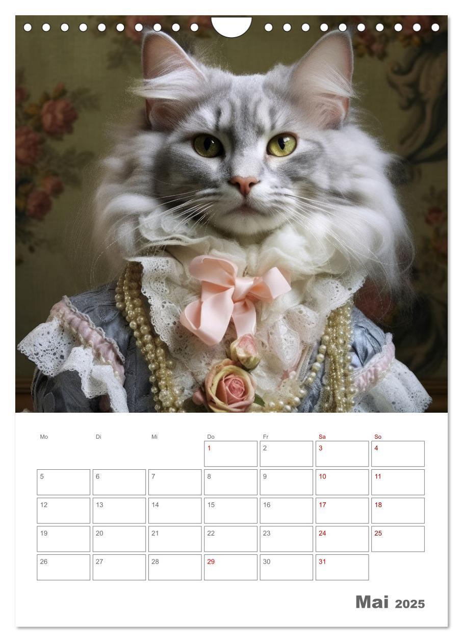 Bild: 9783435868148 | Royale Katzen Portraits (Wandkalender 2025 DIN A4 hoch), CALVENDO...