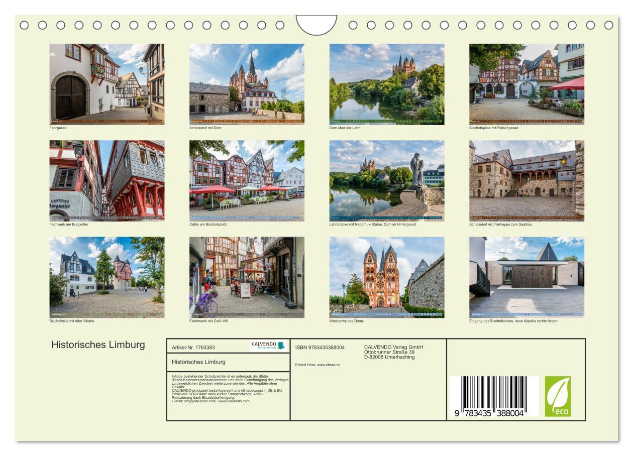 Bild: 9783435388004 | Historisches Limburg (Wandkalender 2025 DIN A4 quer), CALVENDO...