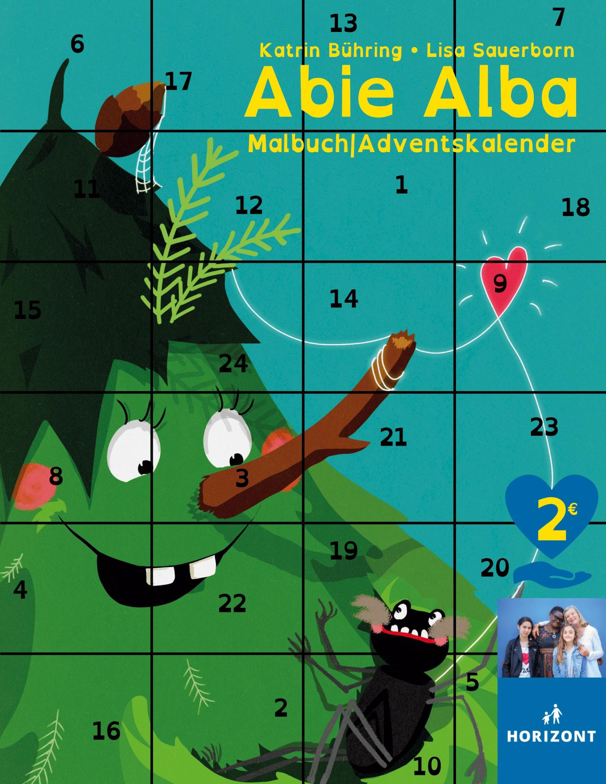 Cover: 9783754374375 | Abie Alba | Malbuch Adventskalender (HORIZONT e.V. Sonderausgabe)