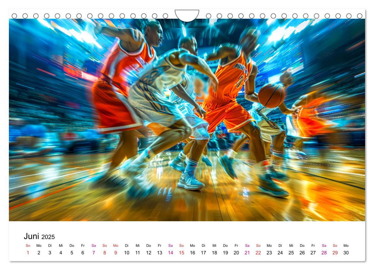 Bild: 9783457146682 | Basketball Erlebnisse (Wandkalender 2025 DIN A4 quer), CALVENDO...