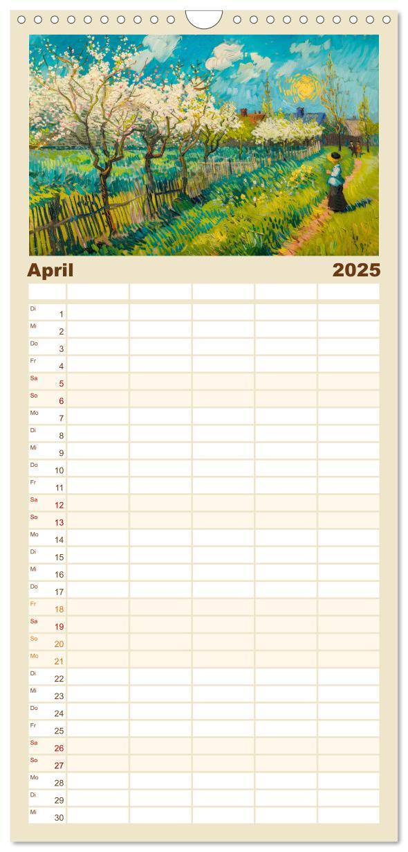 Bild: 9783457191576 | Familienplaner 2025 - Vincents Jahr mit 5 Spalten (Wandkalender, 21...