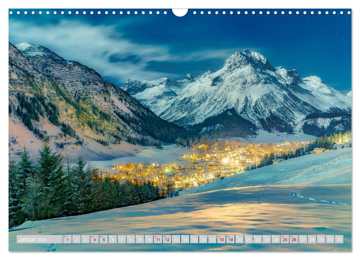 Bild: 9783435232888 | Arlberg - magic of winter (Wandkalender 2025 DIN A3 quer), CALVENDO...