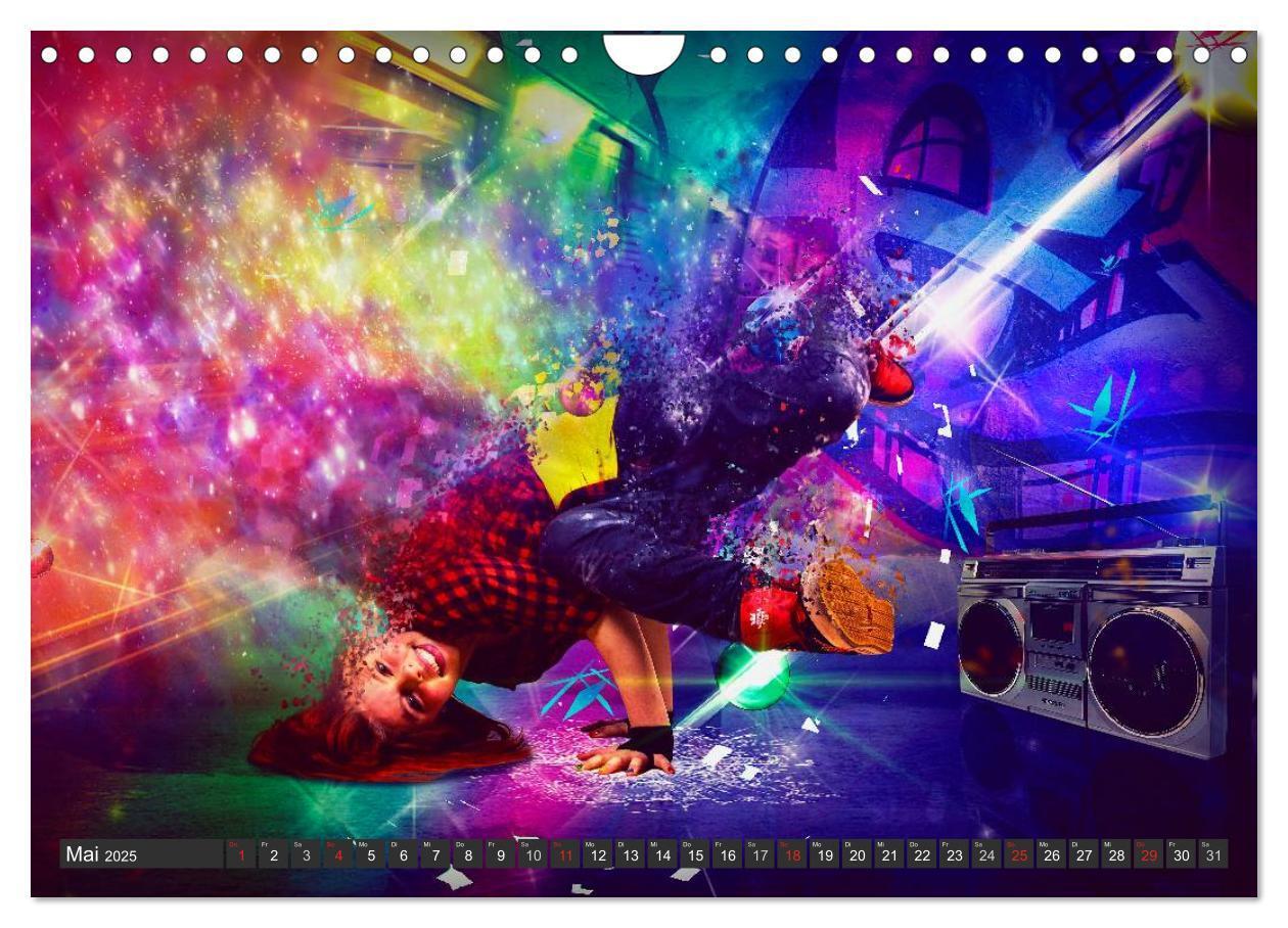 Bild: 9783435607570 | Break Dance (Wandkalender 2025 DIN A4 quer), CALVENDO Monatskalender