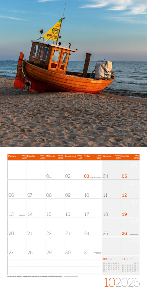 Bild: 9783838445137 | Am Meer Kalender 2025 - 30x30 | Ackermann Kunstverlag | Kalender