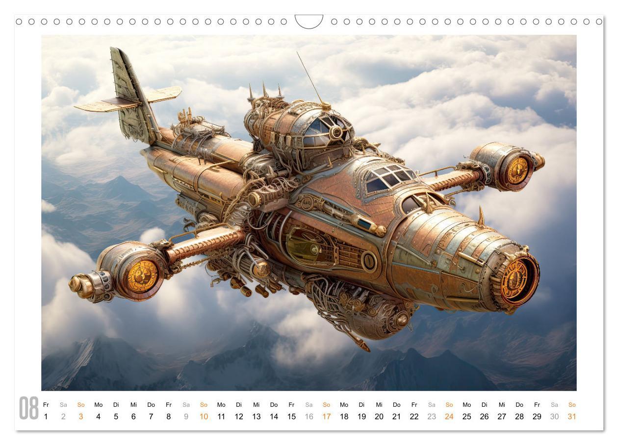 Bild: 9783383899713 | Steampunk Luftfahrt (Wandkalender 2025 DIN A3 quer), CALVENDO...