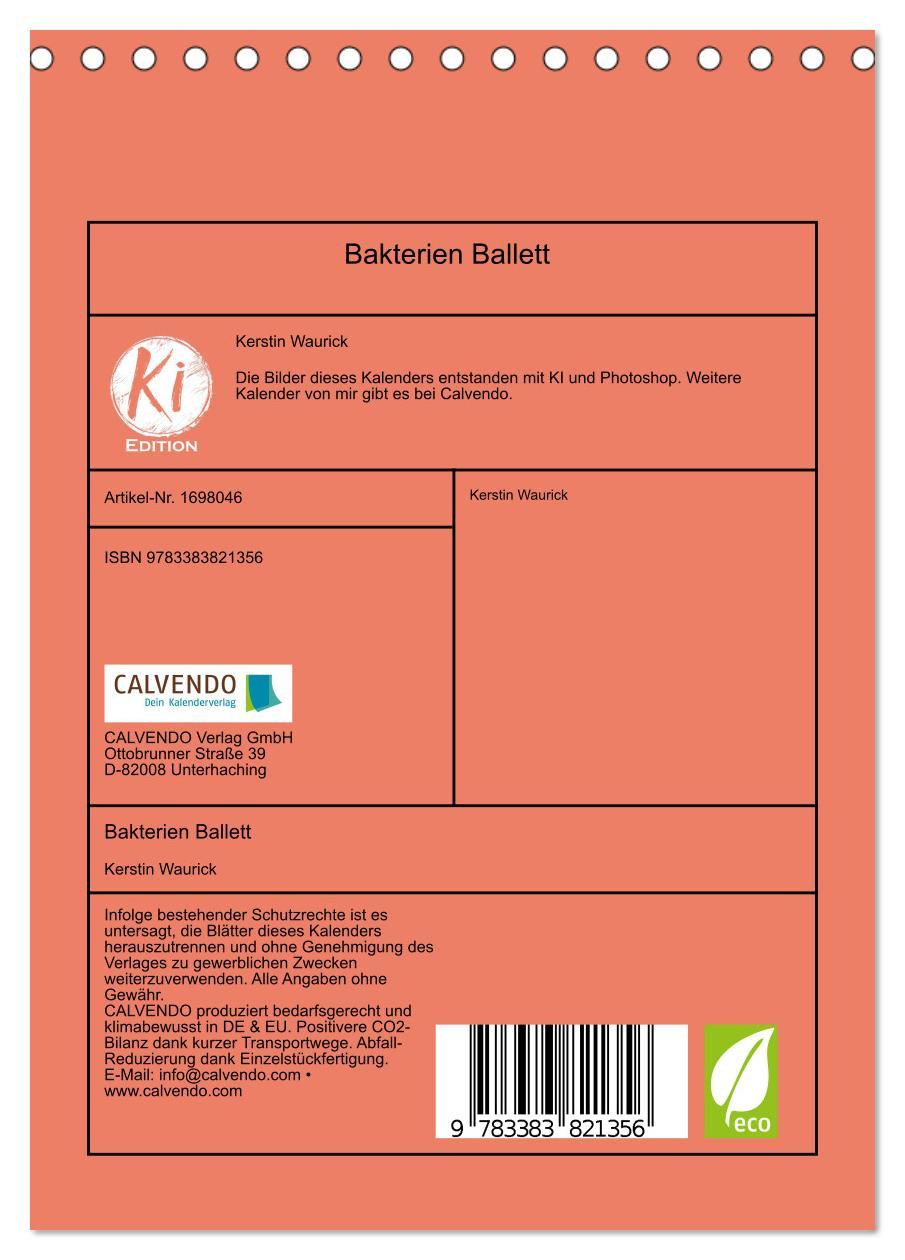 Bild: 9783383821356 | Bakterien Ballett (Tischkalender 2025 DIN A5 hoch), CALVENDO...