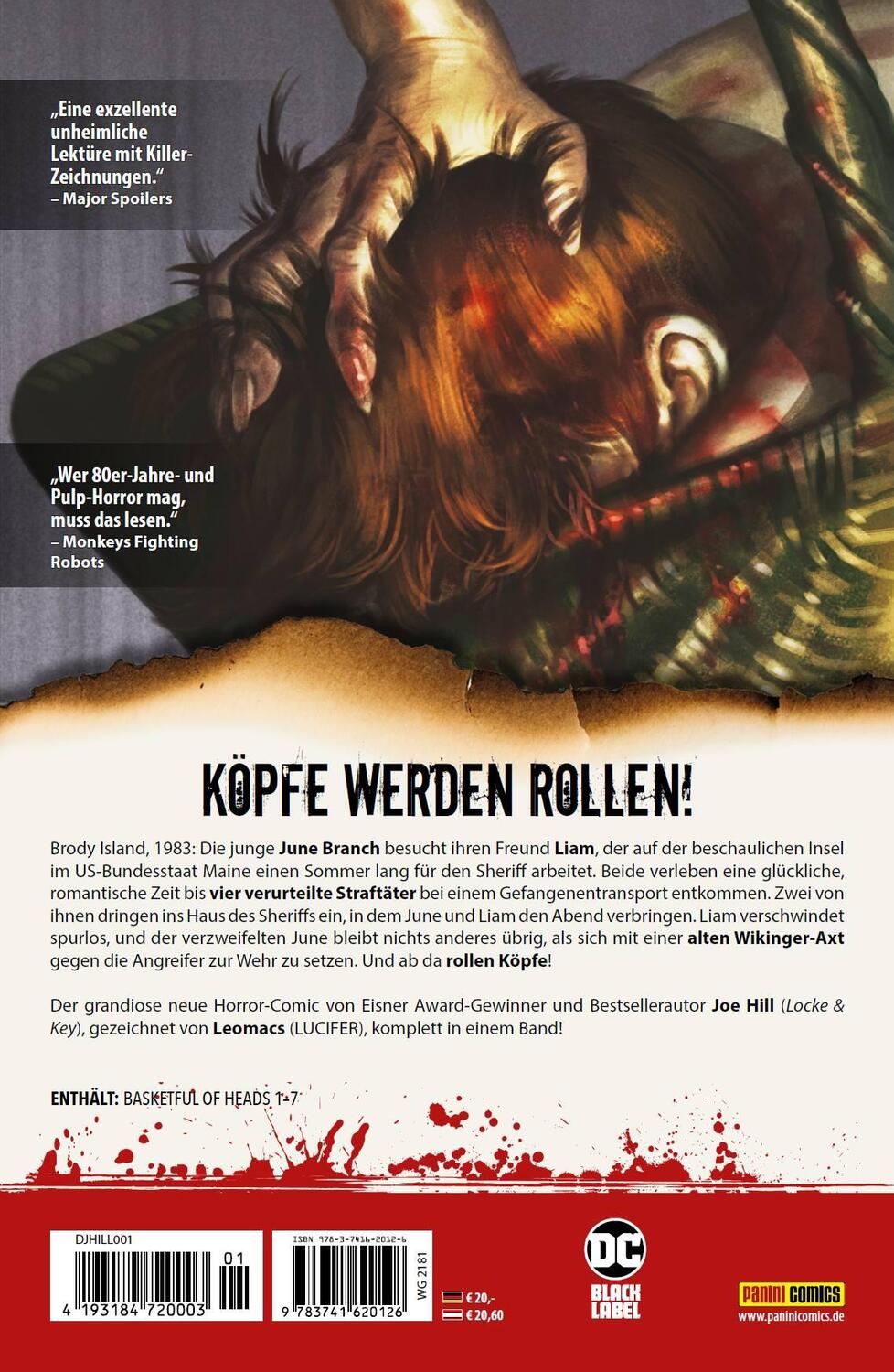 Rückseite: 9783741620126 | Joe Hill: Ein Korb voller Köpfe | Bd. 1 | Joe Hill (u. a.) | Buch