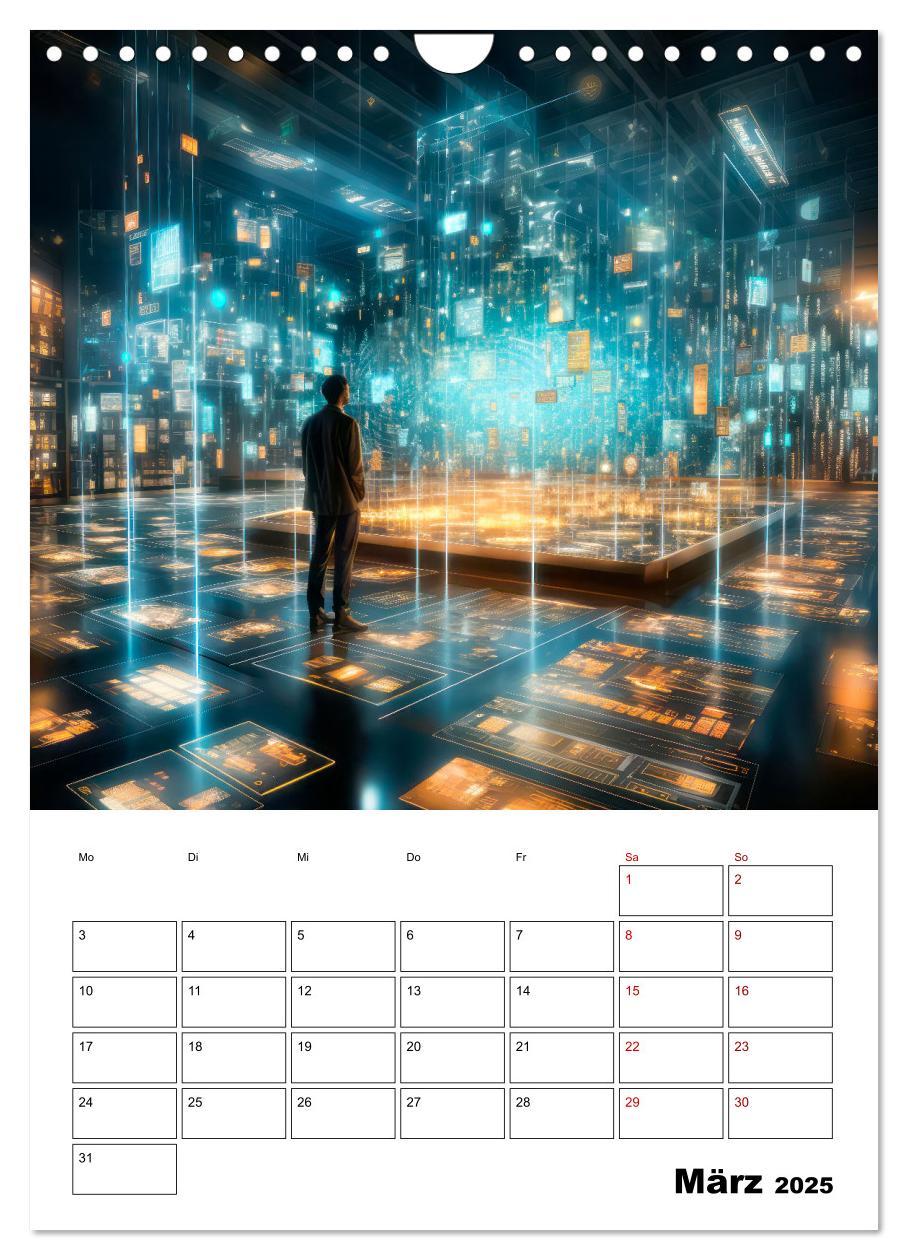 Bild: 9783435847518 | KÜNSTLICHE INTELLIGENZ Cooler Terminplaner (Wandkalender 2025 DIN...