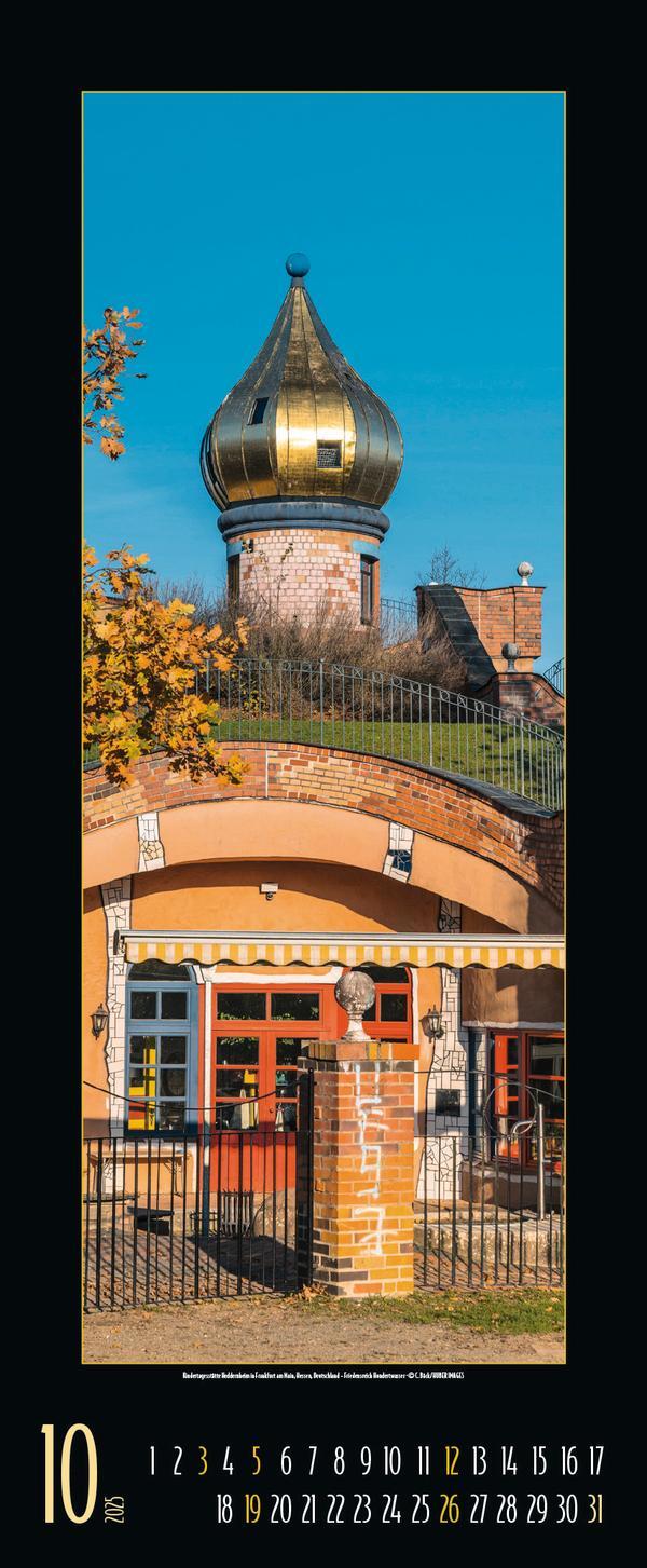 Bild: 9783731875833 | Hundertwasser Architektur 2025 | Verlag Korsch | Kalender | 14 S.