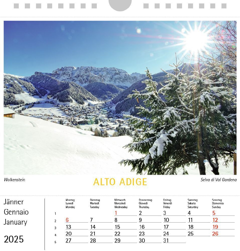 Bild: 9788887531657 | Südtirol 025, Postkartenkalender Querformat | Kalender | 2025