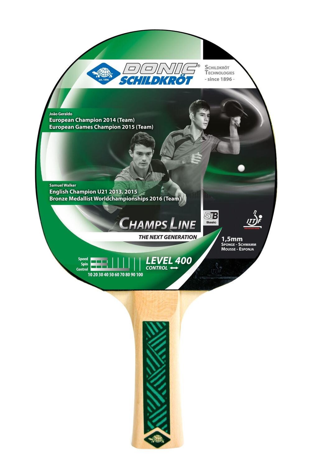 Cover: 4000885051421 | Donic-Schildkröt 705142 - Tischtennis Schläger Champs Line 400, One...