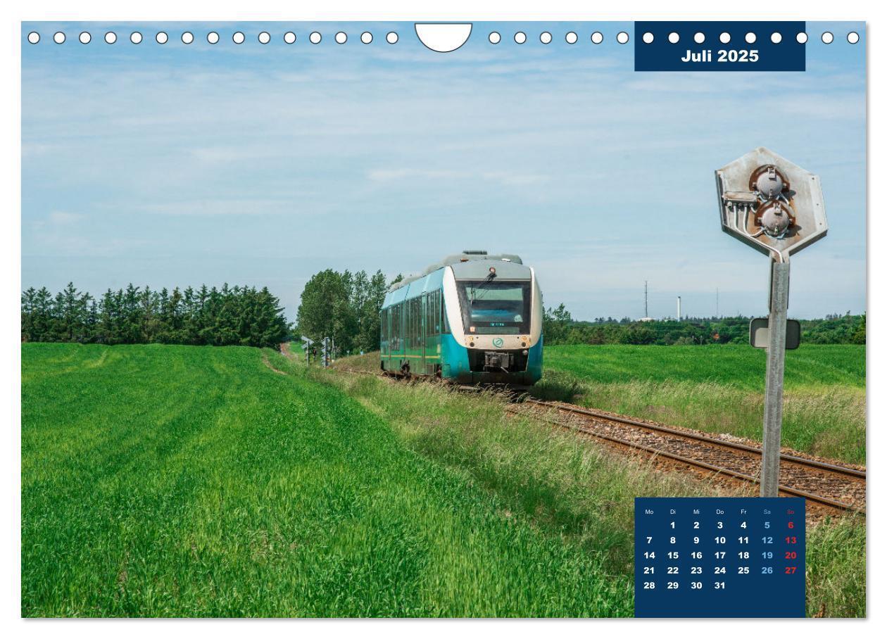 Bild: 9783435002801 | Dänische Eisenbahnen (Wandkalender 2025 DIN A4 quer), CALVENDO...