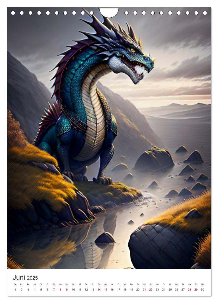 Bild: 9783435855100 | Die Magie der Drachen - Mystisches und Schauriges (Wandkalender...