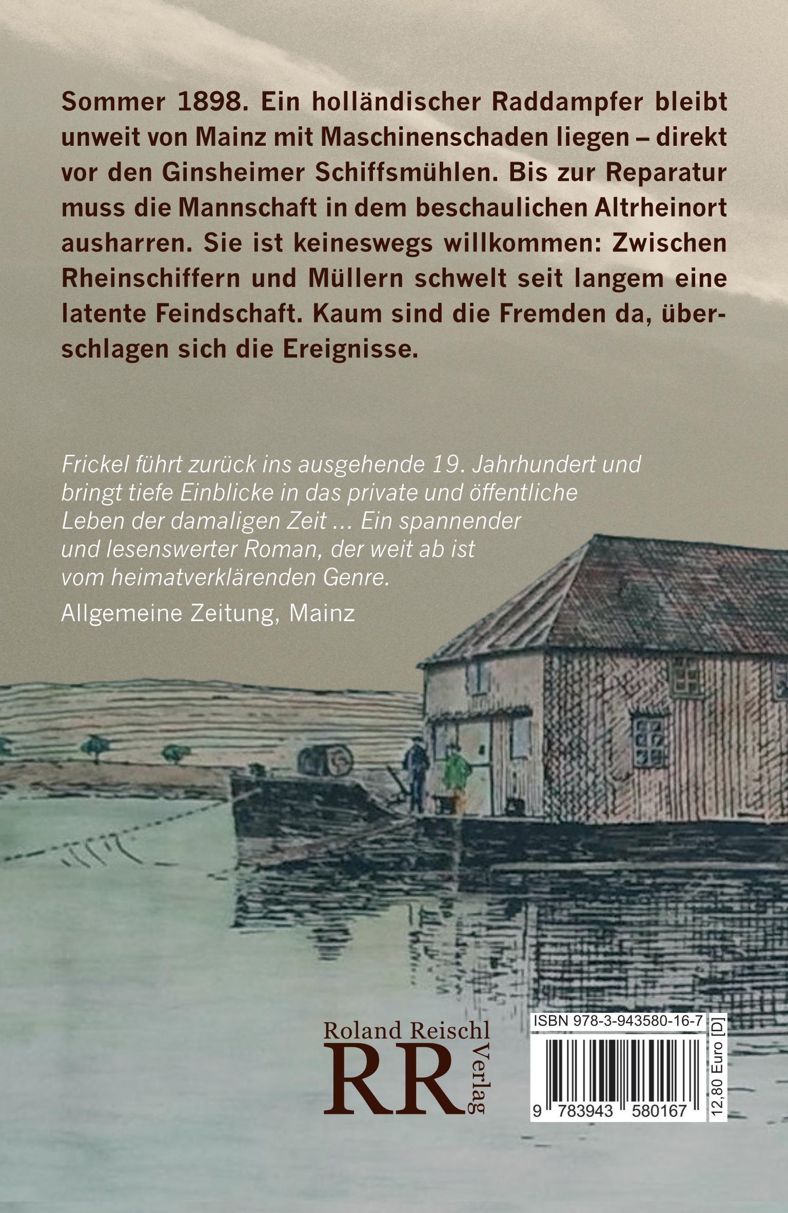 Rückseite: 9783943580167 | Die Kraft des Stromes | Historischer Heimatkrimi | Jochen Frickel