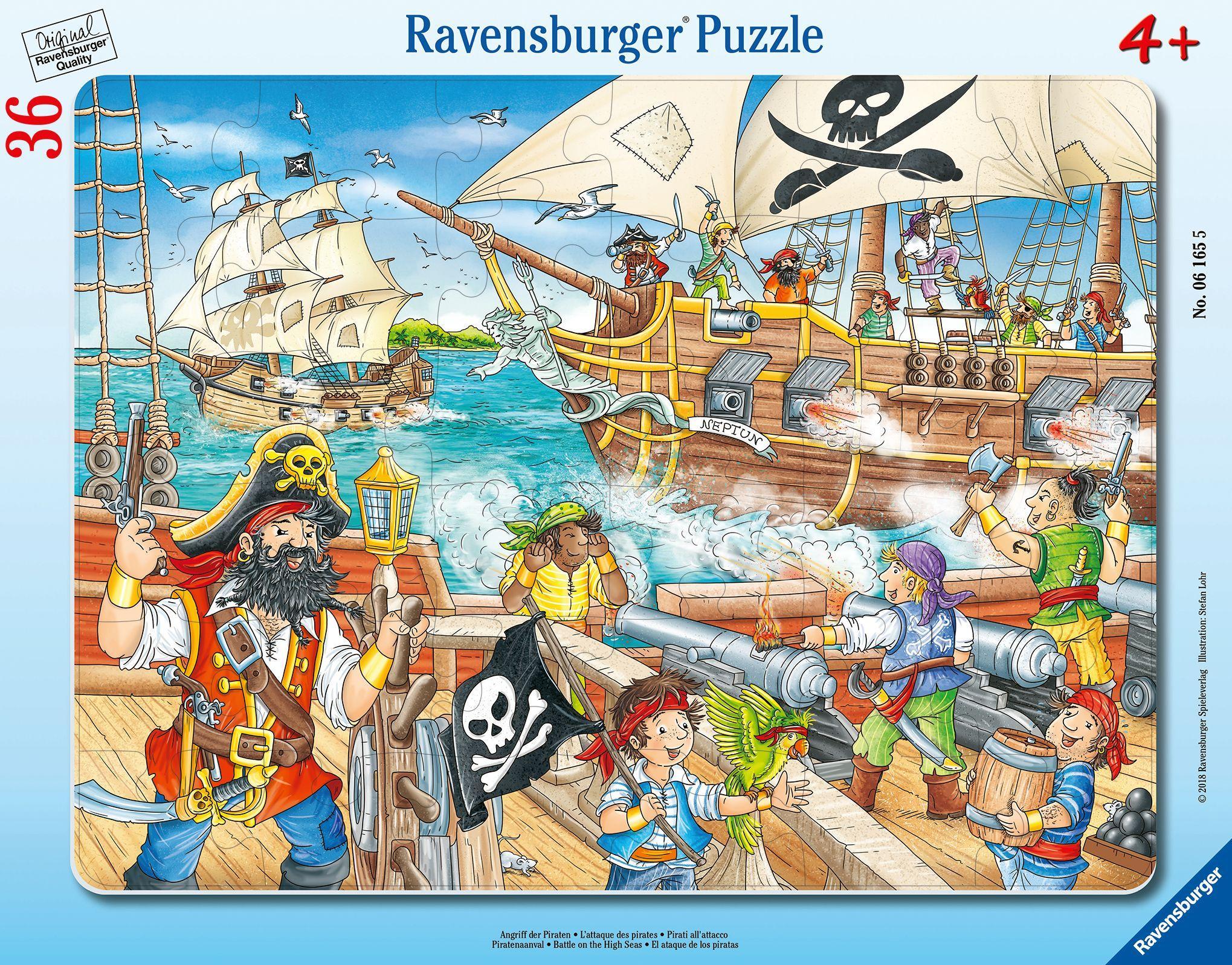 Cover: 4005556061655 | Angriff der Piraten - Puzzle mit 36 Teilen | Spiel | 06165 | Deutsch