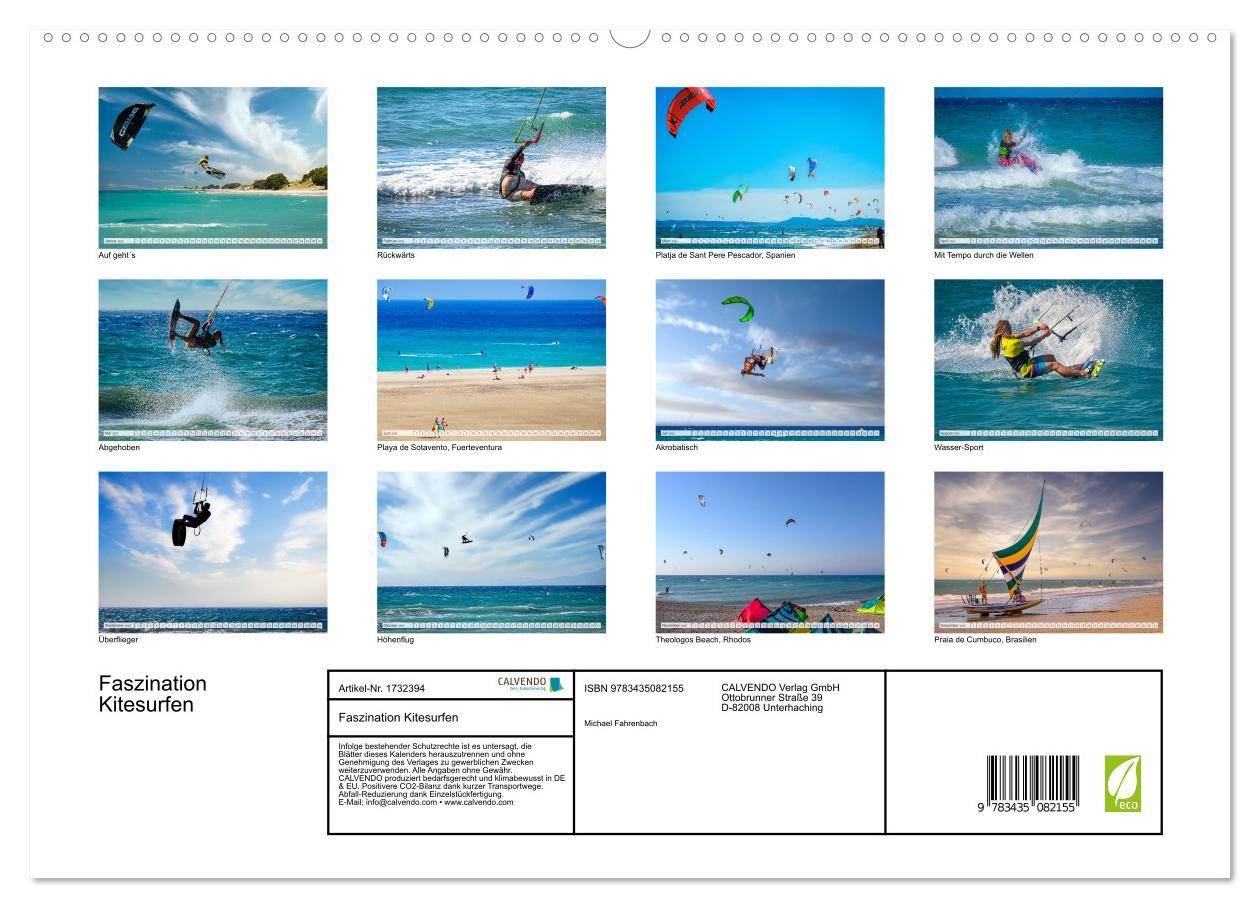 Bild: 9783435082155 | Faszination Kitesurfen (hochwertiger Premium Wandkalender 2025 DIN...