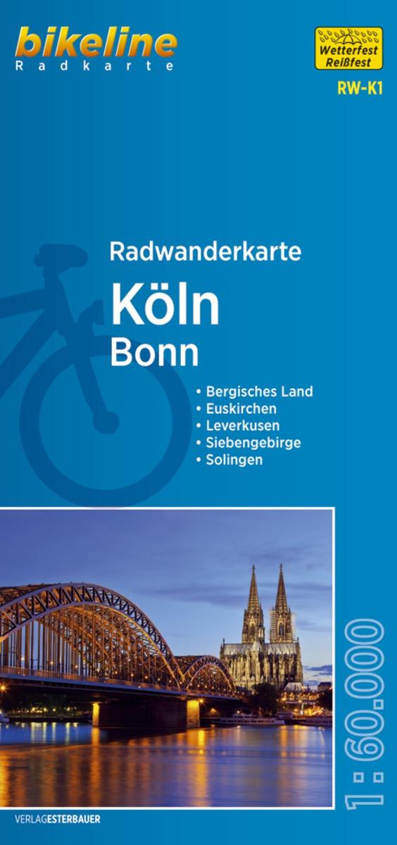 Cover: 9783850004039 | Bikeline Radwanderkarte Köln / Bonn 1 : 60 000 | Esterbauer Verlag