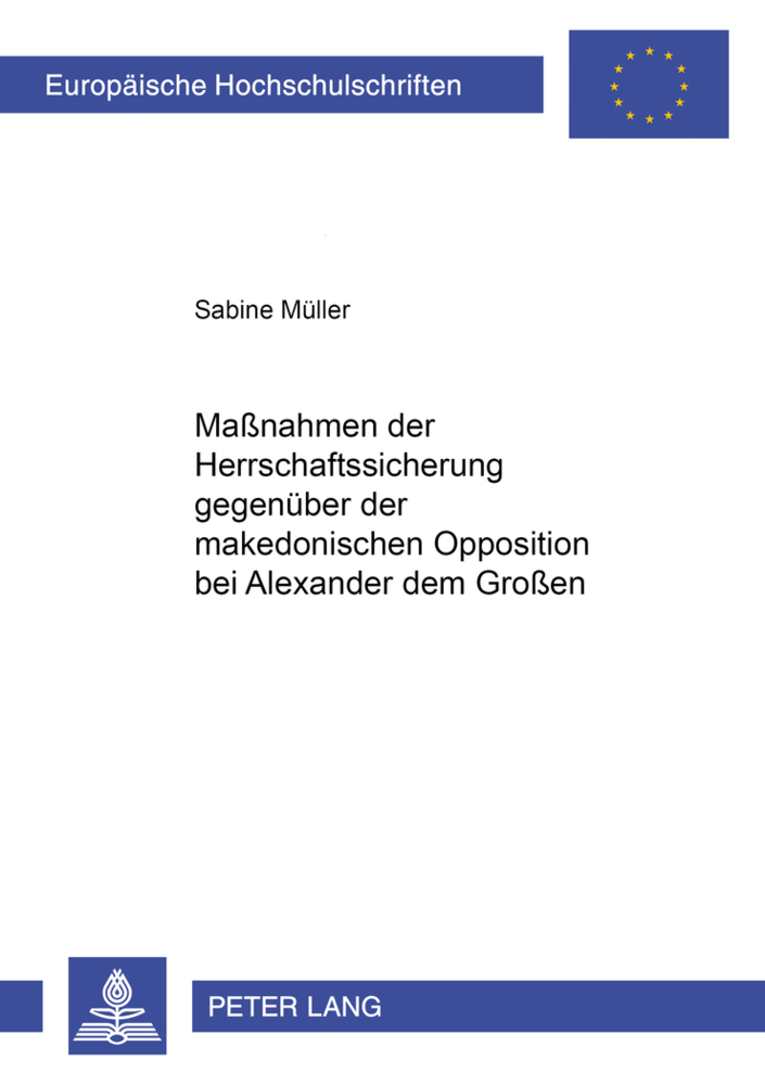 Cover: 9783631512241 | Maßnahmen der Herrschaftssicherung gegenüber der makedonischen...