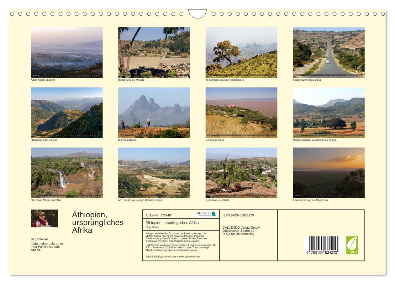 Bild: 9783435624270 | Äthiopien, ursprüngliches Afrika (Wandkalender 2025 DIN A3 quer),...