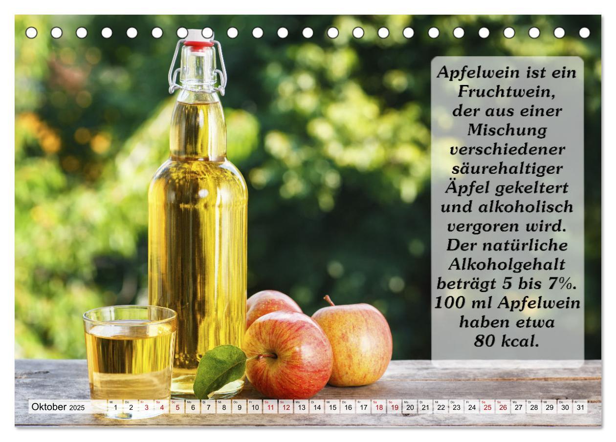 Bild: 9783435031207 | Wissenswertes über Wein (Tischkalender 2025 DIN A5 quer), CALVENDO...