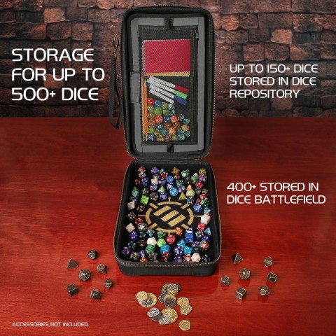 Cover: 637836614691 | ENHANCE Tabletop RPGs Community Dice Organizer Case &amp; XL Rolling...